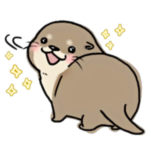 😃 Стикер «Little otter "Kawauso-san" Part 1-2 (FULL) [JPN]» для Telegram