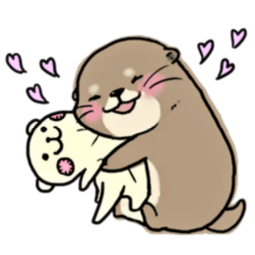 💕 Стикер «Little otter "Kawauso-san" Part 1-2 (FULL) [JPN]» для Telegram