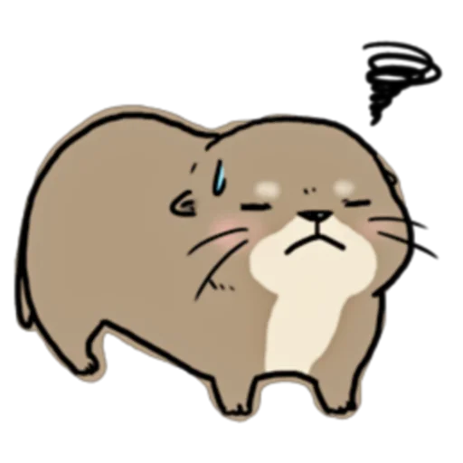 😑 Стикер «Little otter "Kawauso-san" Part 1-2 (FULL) [JPN]» для Telegram