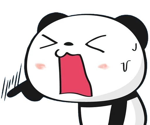😫 Стикер «Little panda» для Telegram