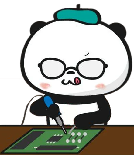 🤓 Стикер «Little panda» для Telegram