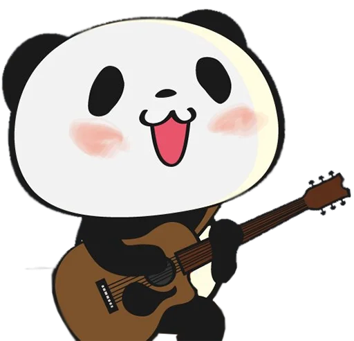 🎸 Стикер «Little panda» для Telegram
