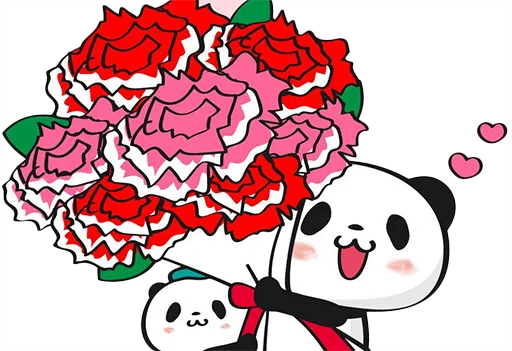 💐 Стикер «Little panda» для Telegram