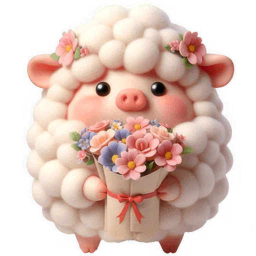 💐 Стикер «Свинячка» для Telegram