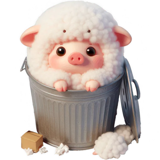 🗑 Стикер «Свинячка» для Telegram