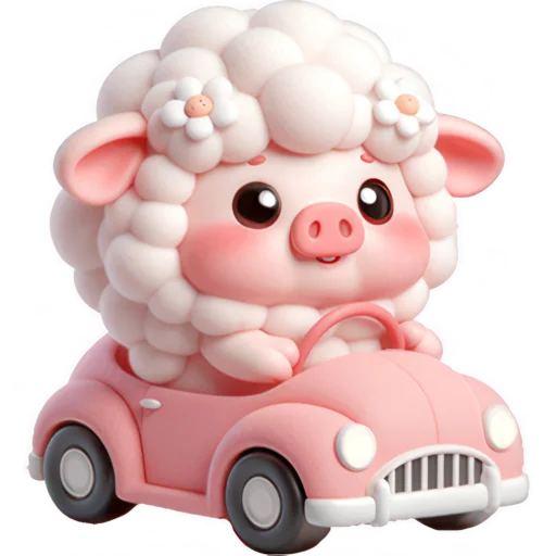 🚗 Стикер «Свинячка» для Telegram