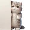 👀 Эмодзи «Полосатый котенок» для Telegram
