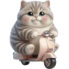 🛵 Эмодзи «Полосатый котенок» для Telegram