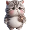 🥵 Эмодзи «Полосатый котенок» для Telegram