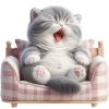 🥱 Эмодзи «Полосатый котенок» для Telegram