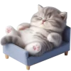 😴 Эмодзи «Полосатый котенок» для Telegram