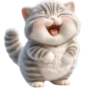 😂 Эмодзи «Полосатый котенок» для Telegram