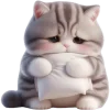 🥺 Эмодзи «Полосатый котенок» для Telegram