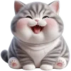 🤣 Эмодзи «Полосатый котенок» для Telegram