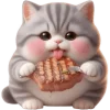 😋 Эмодзи «Полосатый котенок» для Telegram