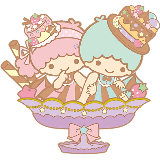 🍧 Стикер «Звездные близнецы» для Telegram