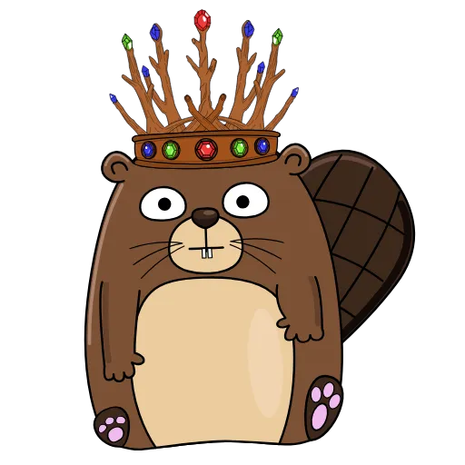 🤴 Стикер «Бобрик» для Telegram