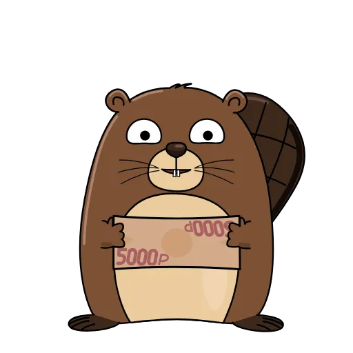 💲 Стикер «Бобрик» для Telegram
