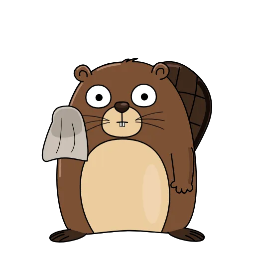 🧹 Стикер «Бобрик» для Telegram