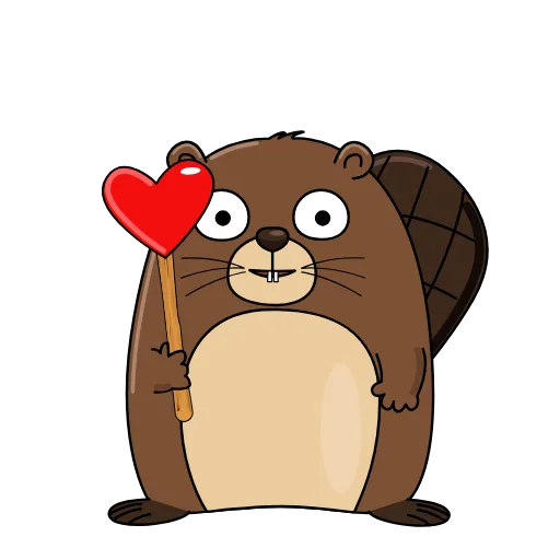 ❤️ Стикер «Бобрик» для Telegram
