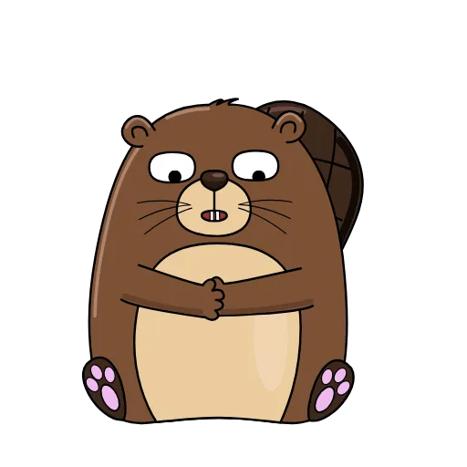 ⏰ Стикер «Бобрик» для Telegram