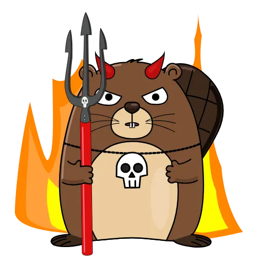👿 Стикер «Бобрик» для Telegram