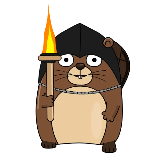 🔥 Стикер «Бобрик» для Telegram