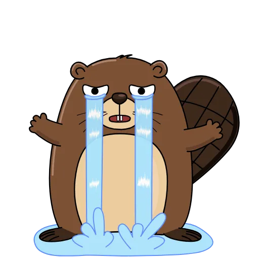 😭 Стикер «Бобрик» для Telegram