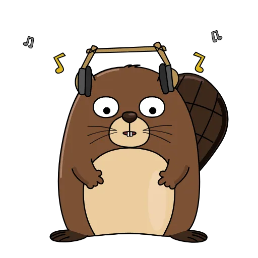 🎧 Стикер «Бобрик» для Telegram