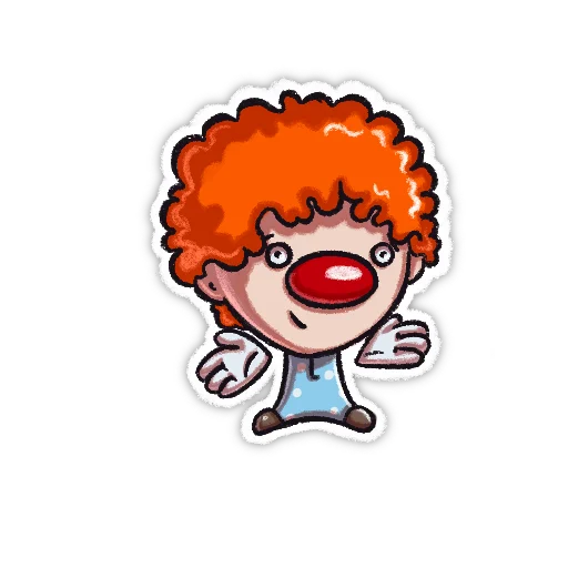 Стикерпак Little clown для Telegram