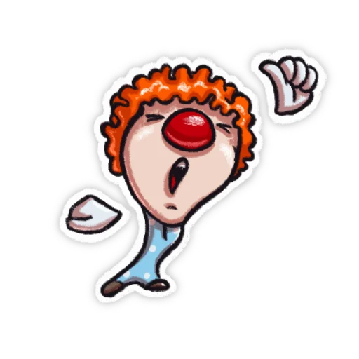 😴 Стикер «Little clown» для Telegram