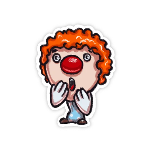 😳 Стикер «Little clown» для Telegram