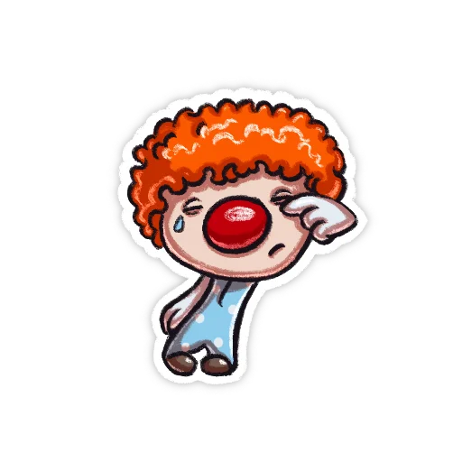 😟 Стикер «Little clown» для Telegram
