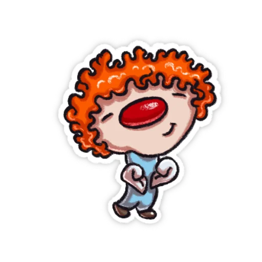 👍 Стикер «Little clown» для Telegram