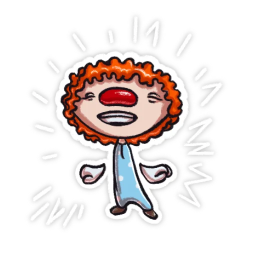 😃 Стикер «Little clown» для Telegram