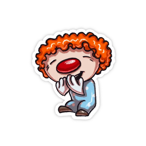 😅 Стикер «Little clown» для Telegram