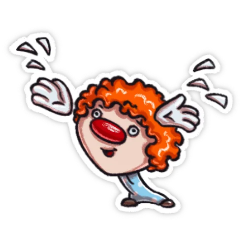 🥳 Стикер «Little clown» для Telegram