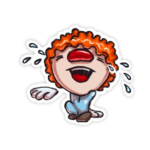 🤣 Стикер «Little clown» для Telegram