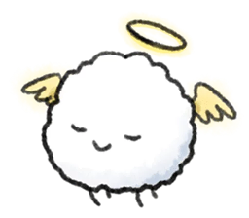 😇 Стикер «Little Cotton» для Telegram