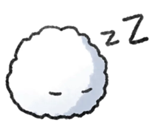 😴 Стикер «Little Cotton» для Telegram