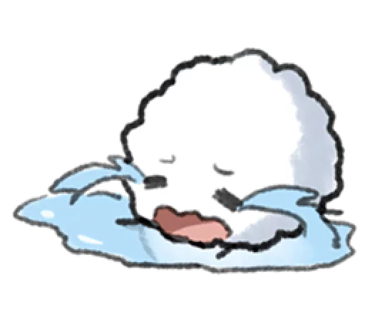 😭 Стикер «Little Cotton» для Telegram