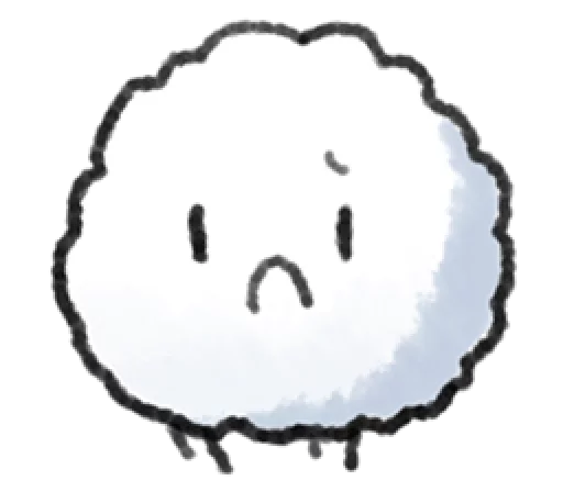 ☹ Стикер «Little Cotton» для Telegram