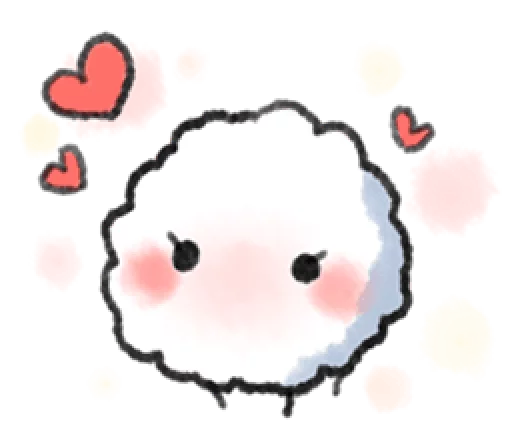 ❤ Стикер «Little Cotton» для Telegram