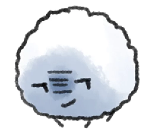 😨 Стикер «Little Cotton» для Telegram