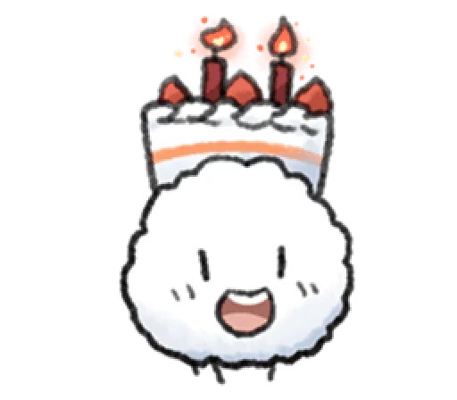 🎂 Стикер «Little Cotton» для Telegram