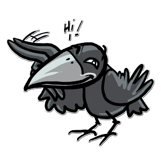 Стикерпак Little Crow для Telegram