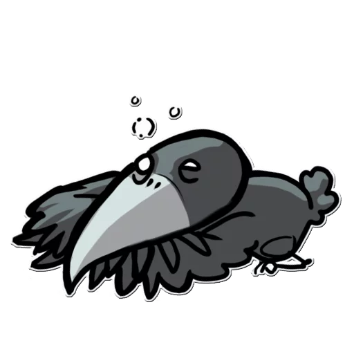 😪 Стикер «Little Crow» для Telegram