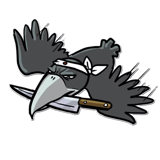 🔪 Стикер «Little Crow» для Telegram