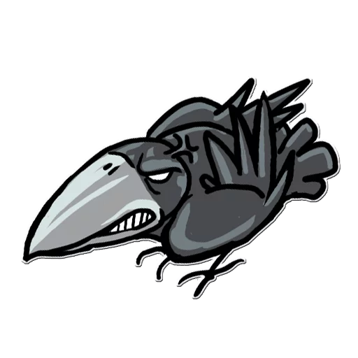😠 Стикер «Little Crow» для Telegram