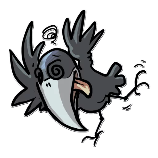 🤢 Стикер «Little Crow» для Telegram